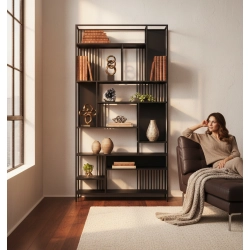 REGAŁ NA KSIĄŻKI METALOWE  RNK-144